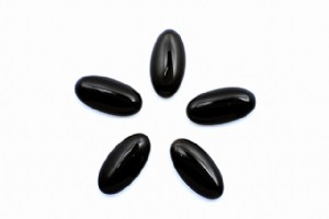 15*30*6.5mm橢圓蛋面黑瑪瑙